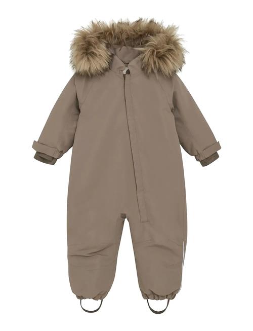Baby Snowsuit W. Fake Fur En Fant Brown
