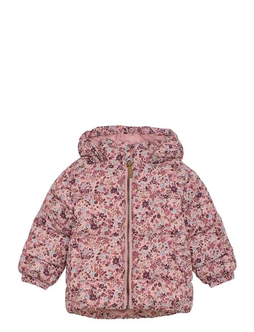 Quilted Jacket Aop Minymo Pink
