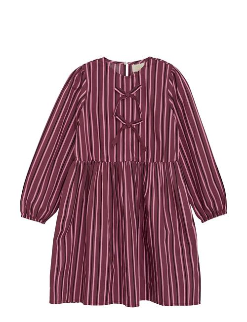 Dress Woven Stripe Creamie Pink