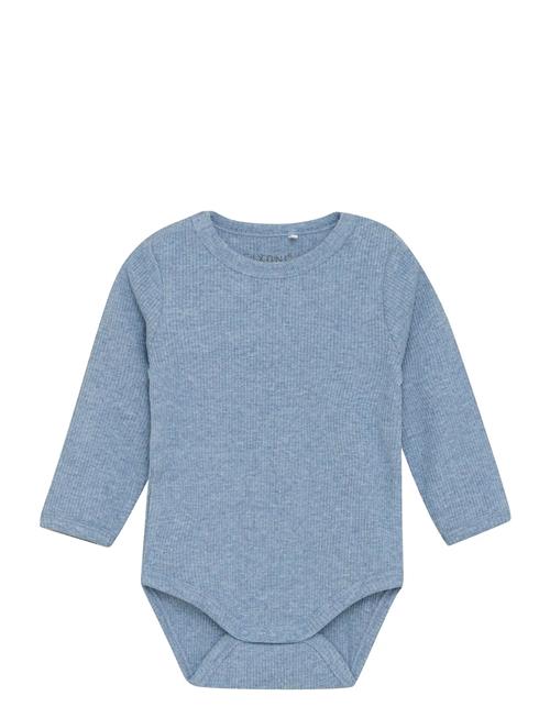 Body Ls Melange Rib Fixoni Blue