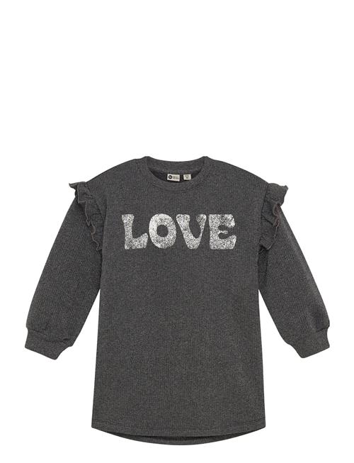Sweatdress Longlseeve Print Daily 7 Grey