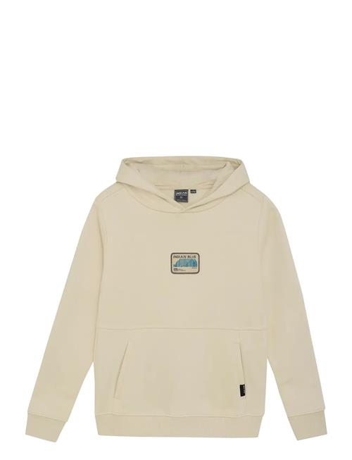 Hoodie Badge Indian Blue Jeans Beige
