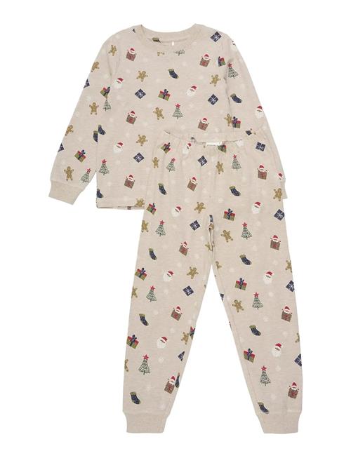 Pyjamas Set Aop Minymo Beige
