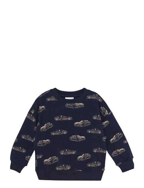 Sweat Ls Aop Minymo Navy
