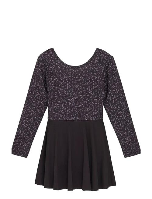 Gymsuit W. Skirt, Aop Color Kids Burgundy