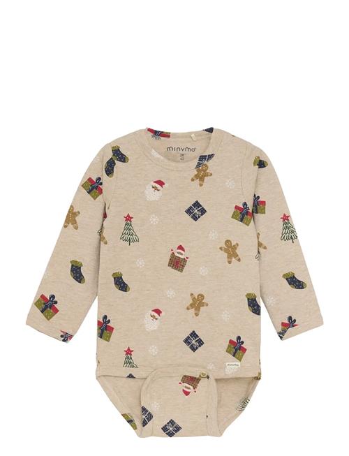 Body Ls Aop Minymo Beige