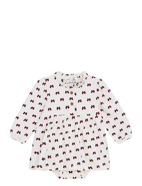 Dress Ls Aop Minymo White