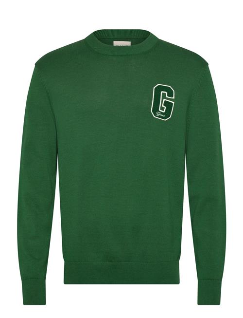Small Graphic Badge C-Neck GANT Green