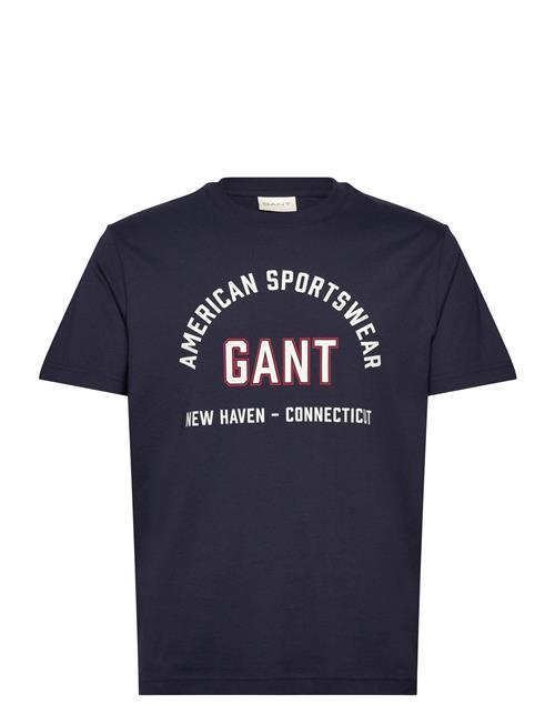 Printed Graphic Ss T-Shirt GANT Navy