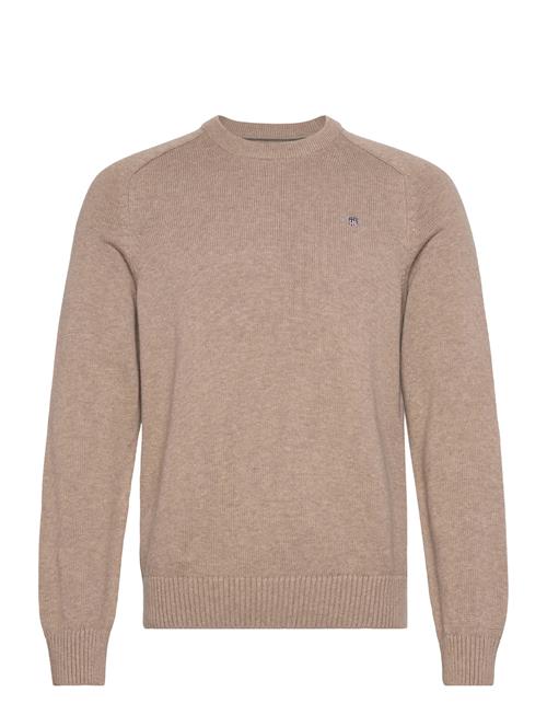 Casual Cotton C-Neck GANT Beige