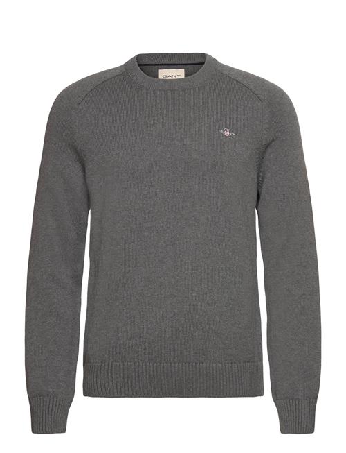 Casual Cotton C-Neck GANT Grey