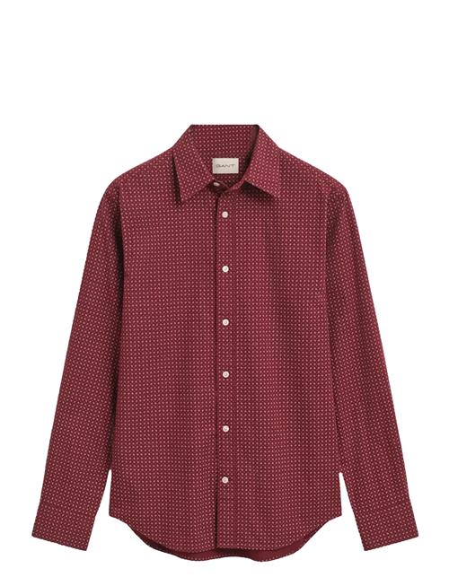 Reg Micro Print Shirt GANT Red
