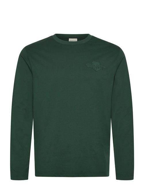 Reg Tonal Shield Ls T-Shirt GANT Green