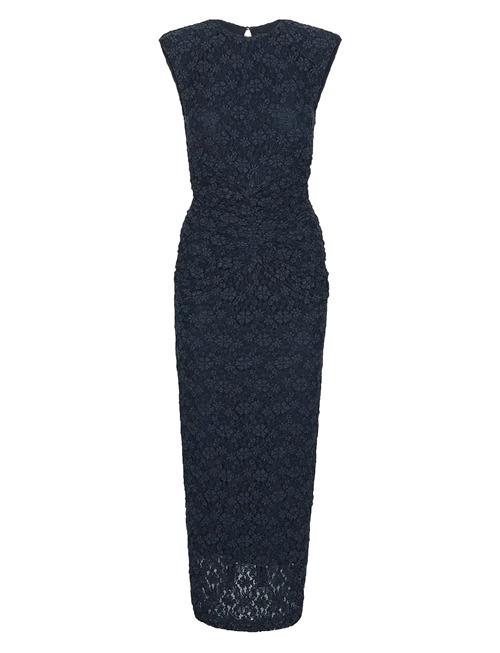 Lace Long Midi Dress ROTATE Birger Christensen Navy