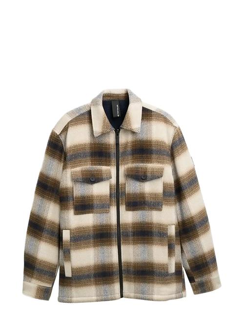 Wool Shirt Jacket Tom Tailor Brown
