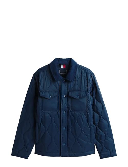 Mid Onion Quilted Shirt Jacket Tommy Hilfiger Navy