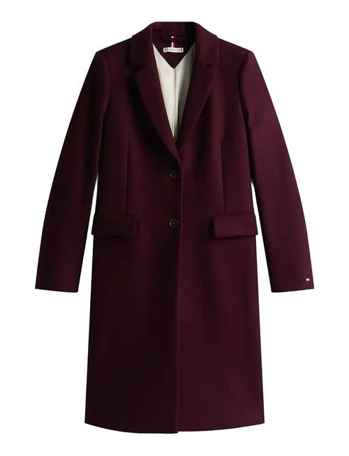 Classic Sb Wool Reg Coat Tommy Hilfiger Burgundy