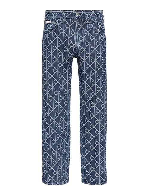 90S Straight Indigo Emblem Jacqu Calvin Klein Jeans Blue