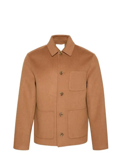 Ls Double Face Wool Blend Chore Calvin Klein Beige