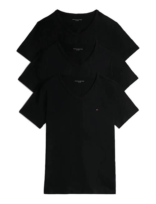 3P Ss V-Neck Tee Tommy Hilfiger Black