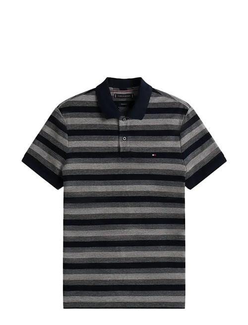 Stripe Structure Reg Polo Tommy Hilfiger Black
