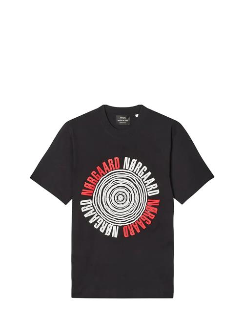 Cotton Jersey Spiral Frode Tee Mads Nørgaard Black