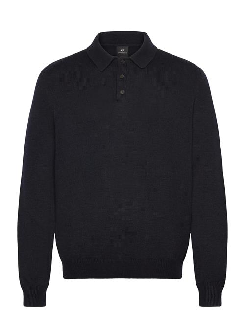 Knit Polo Armani Exchange Navy