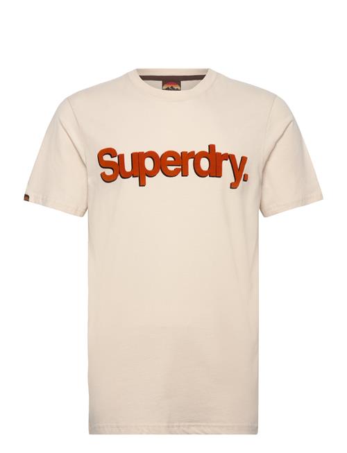 Classic Core Logo Shadow Tee Superdry Beige