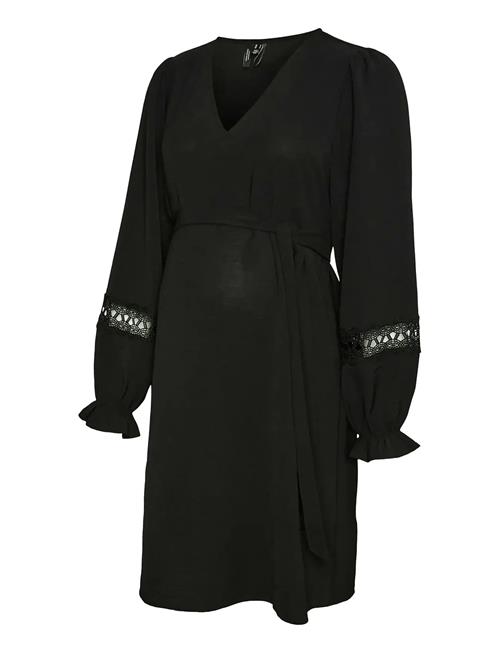 Se Vmmalva Lace Ls Short Dress Wvn Ga Vero Moda Maternity Black ved Booztlet