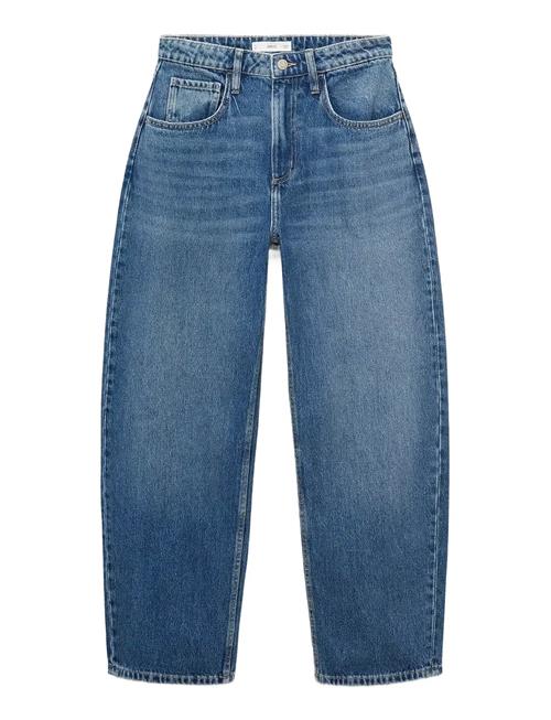 High-Rise Balloon Jeans Mango Blue