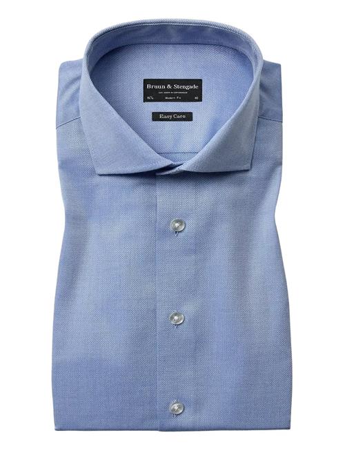 Bs Adley Modern Fit Shirt Bruun & Stengade Blue