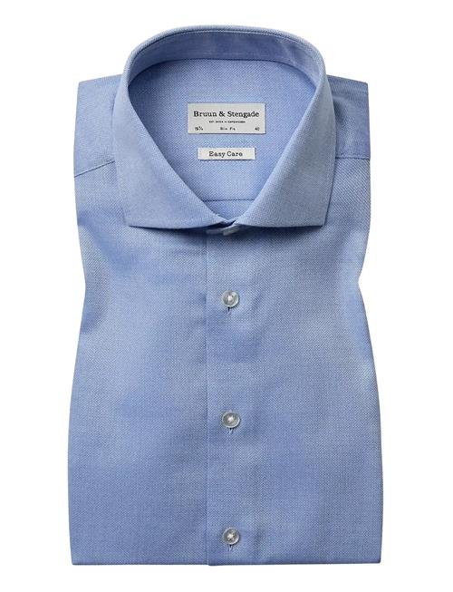 Bs Rutschman Slim Fit Shirt Bruun & Stengade Blue