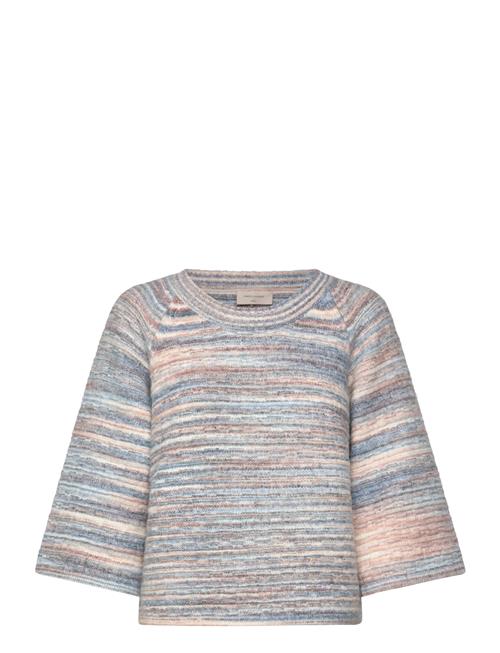 Pullover From Freequent In A Soft, Space Dyed Material With A Texture Pattern. T FREE/QUENT Blue