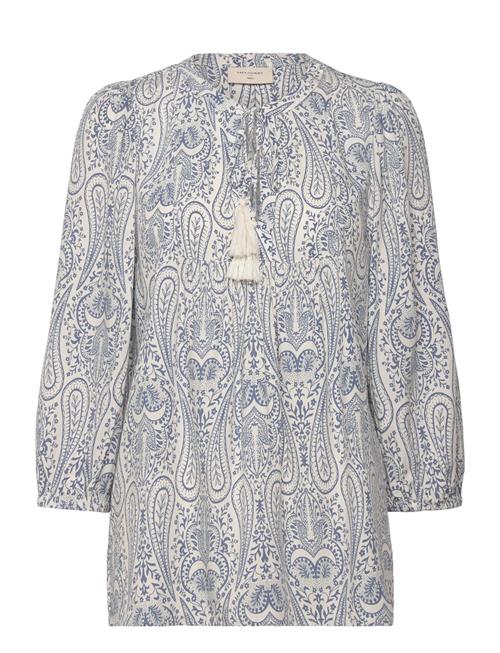 Blouse From Freequent In A Soft Material With An Elegant Paisley Pattern. In Add FREE/QUENT Cream