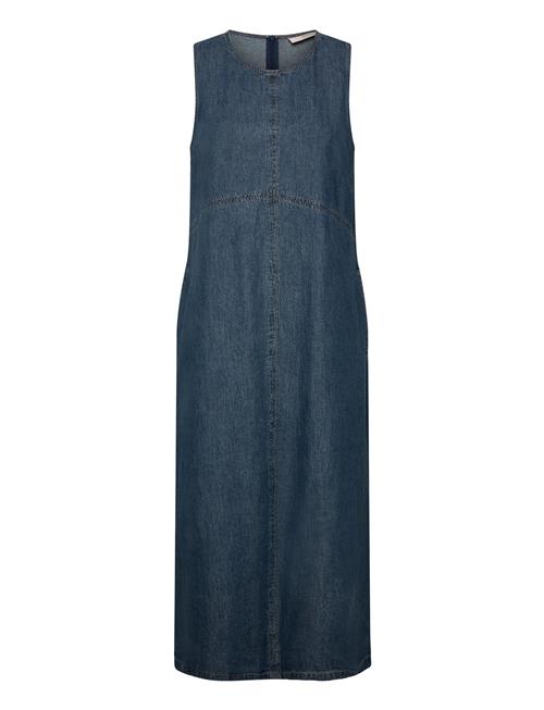 Dress From Freequent In A Soft Denim Material. The Dress Has A Simple Silhouette FREE/QUENT Navy