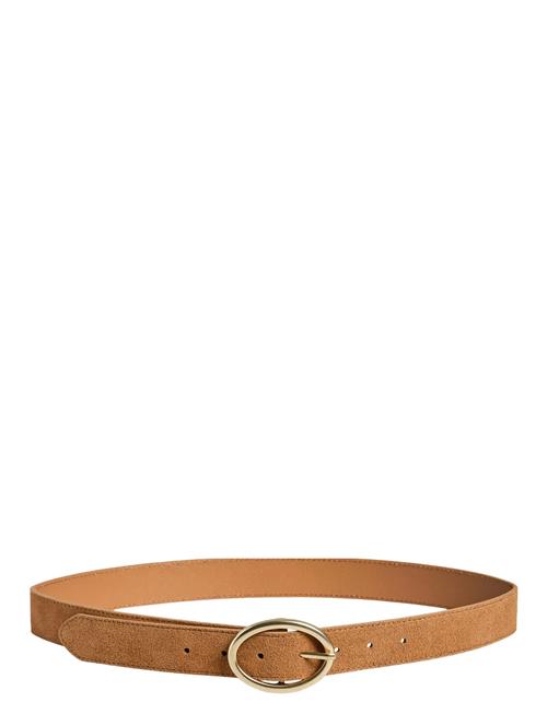 Pclaura Suede Jeans Belt Kca Pieces Brown