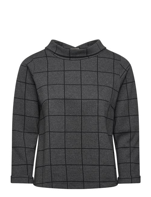 Tara Houndstooth Jumper Jumperfabriken Grey