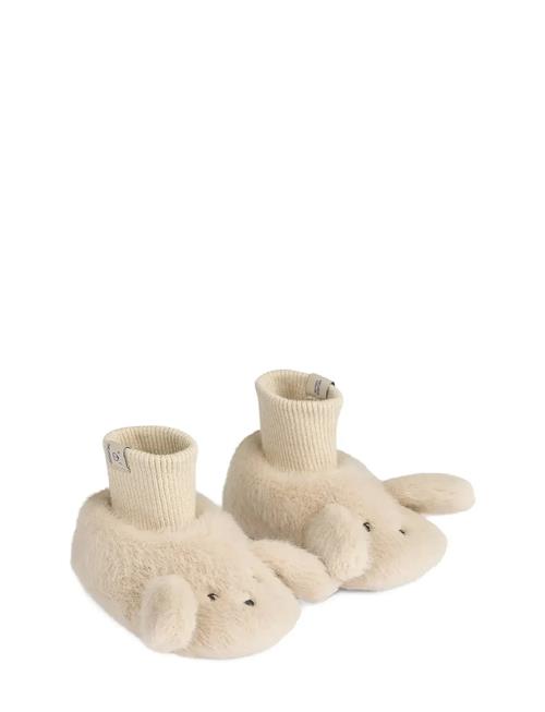Beth Rabbit Plush Slippers Liewood Cream