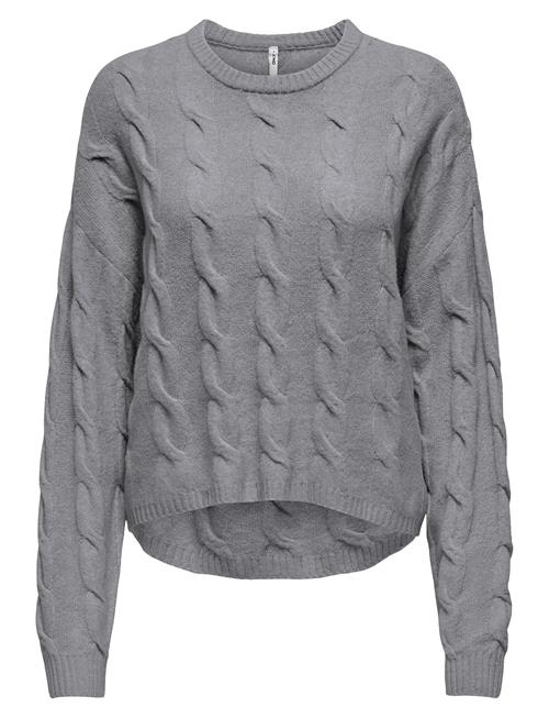 Onljeanett Life Ls Cable O-Neck Cc Knt ONLY Grey