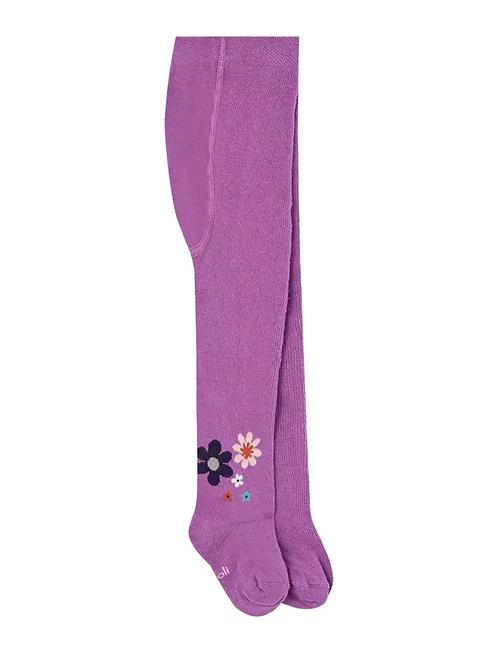 Thick Tights Floral Boboli Purple