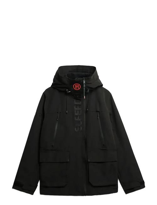 Hood Ultimate Emb Windbreaker Superdry Sport Black