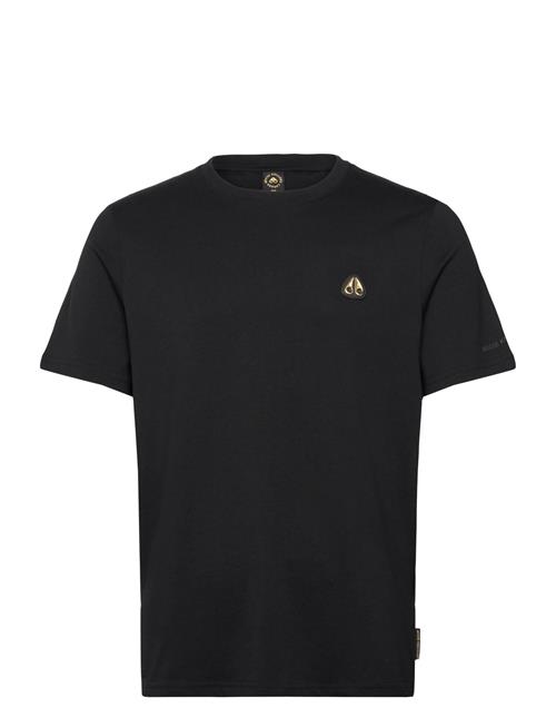 Crescent Tee Gold Moose Knuckles Black
