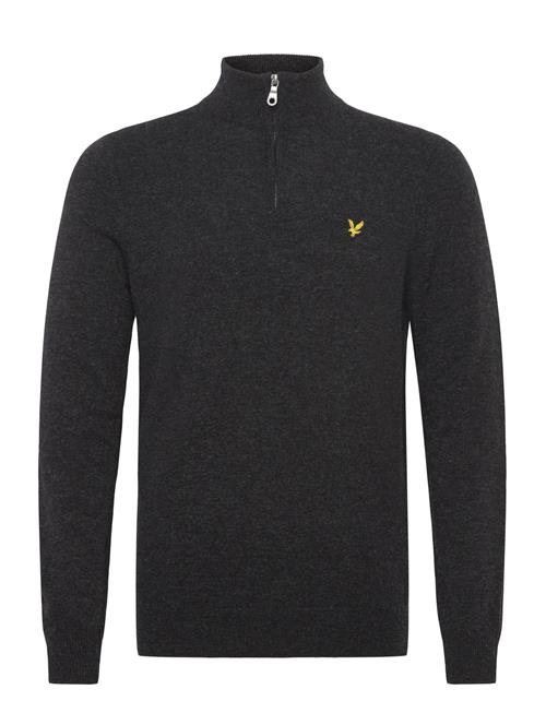 Lambswool Blend Quarter Zip Jumper Lyle & Scott Black