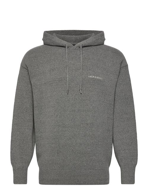 Script Knitted Hoodie Lyle & Scott Grey