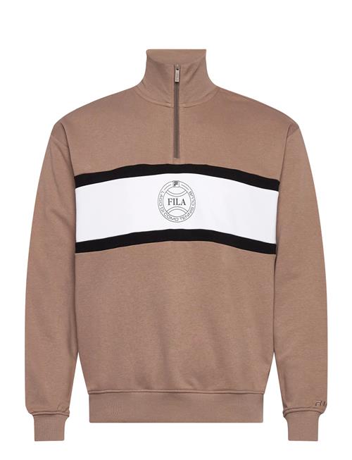 Parella Loose Half-Zip Sweatshirt FILA Brown