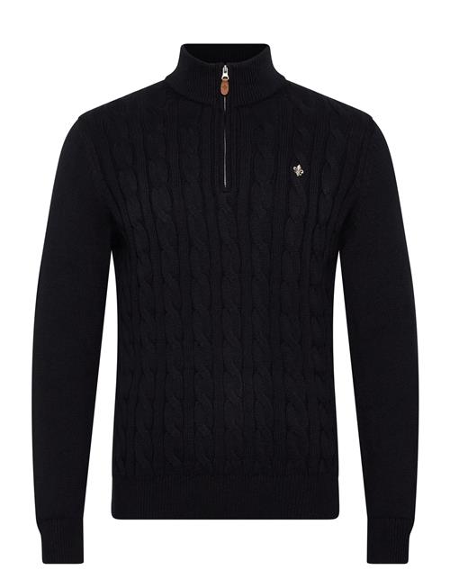 Nathan Cable Half Zip Morris Navy