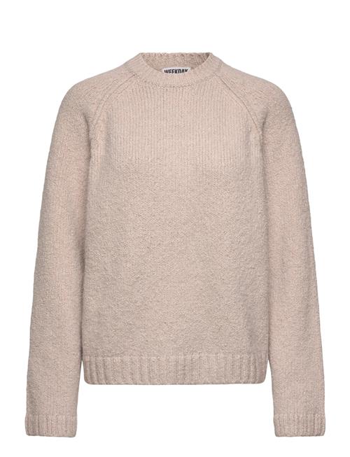 Relaxed Knitted Sweater Weekday Pink