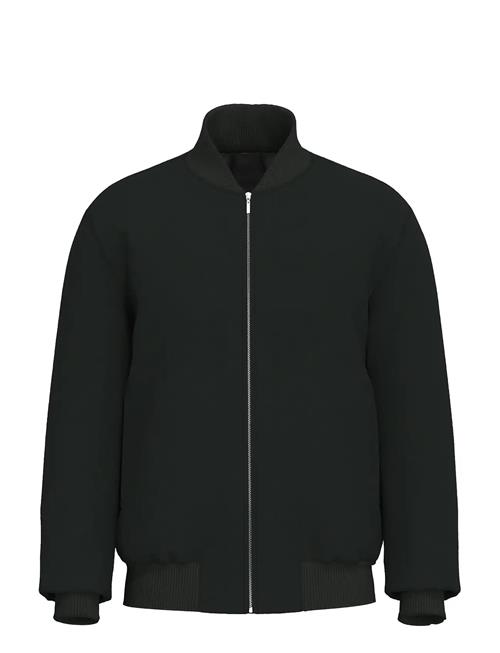 Slhjens Wool Blend Bomber Selected Black