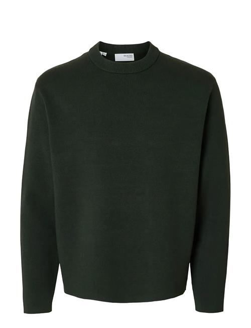 Slhteller Fn Relaxed Crew Neck Noos Selected Khaki