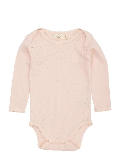 Pointelle Heart Lapneck Body Ls Copenhagen Colors Pink